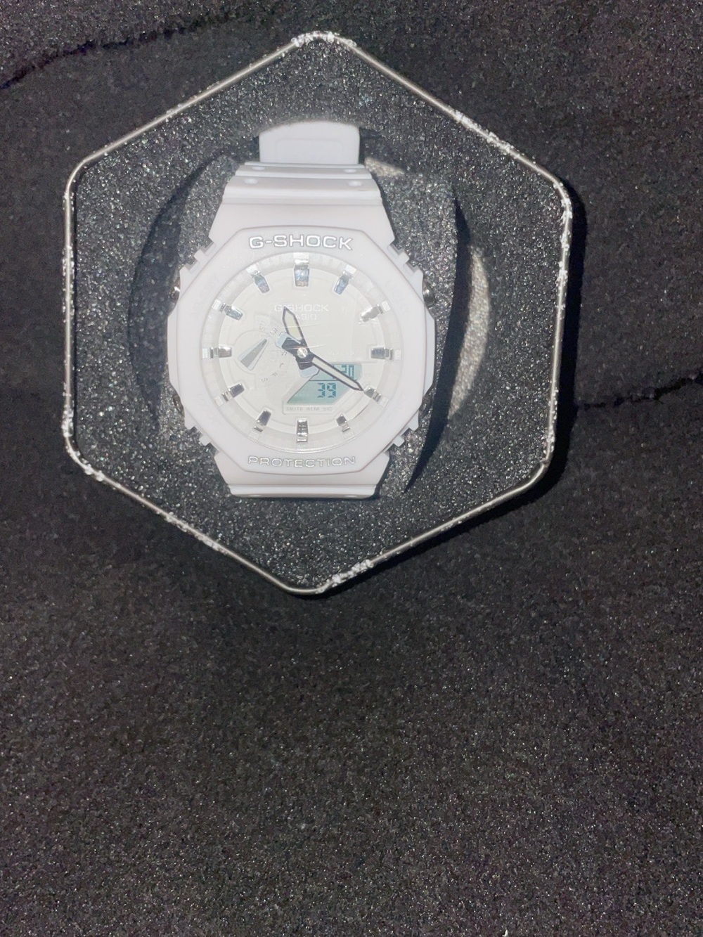 Casio G-SHOCK White Resin Analog-Digital Watch
